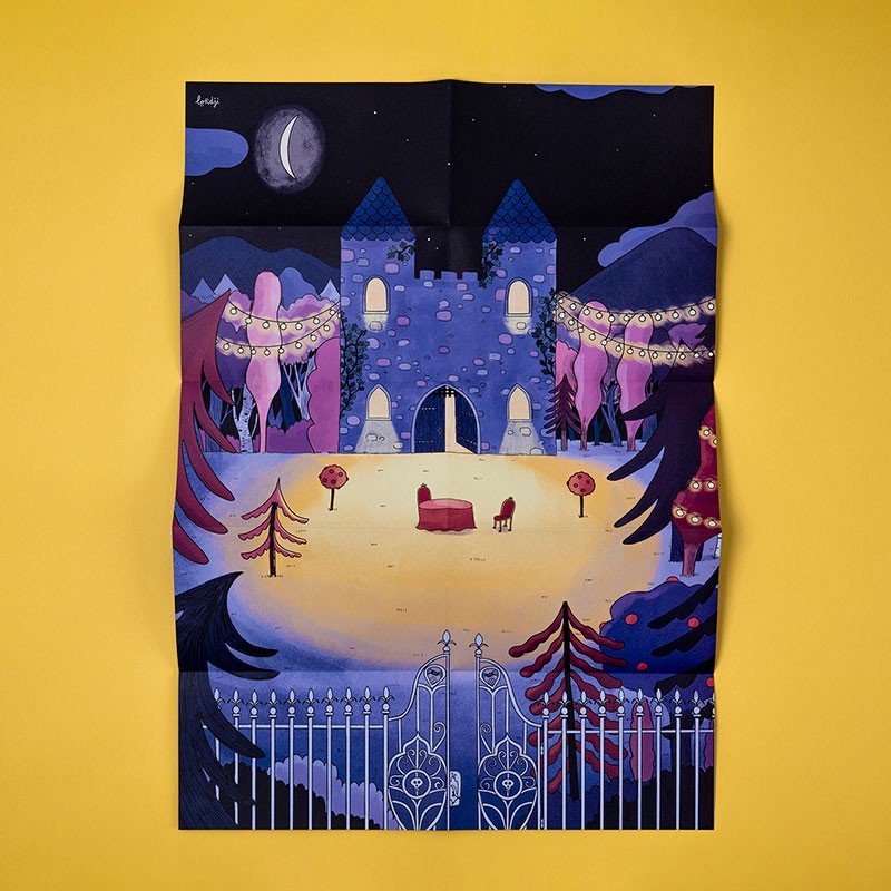 póster y pegatinas de monstruos